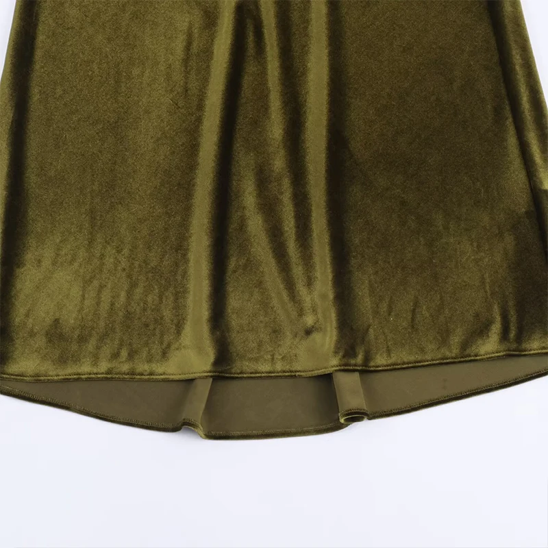 Women Holiday Fashion Velvet Elegant Long Dress Sleeveless Summer Women's Back Zipper Backless Sling Evening Party Dresses