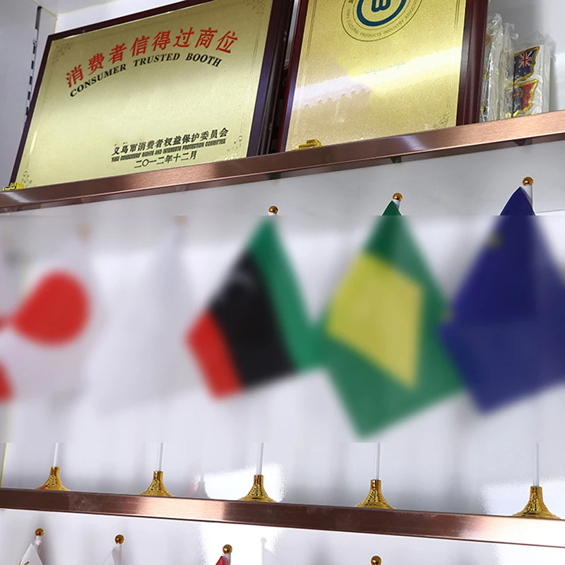 10Pcs Gold-Plated Plastic Base Round Square Flagpole Base Table Flag Holders Mini Flag Bases Decoration