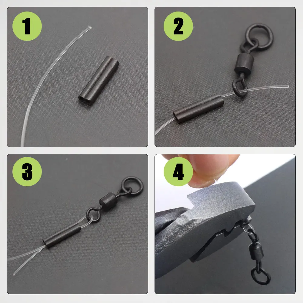 Carp Fishing Tools Chod Rig Accessories Fishing Line Knotting Crimping Pliers For Boom Equipment Krimps Copper Sleeve