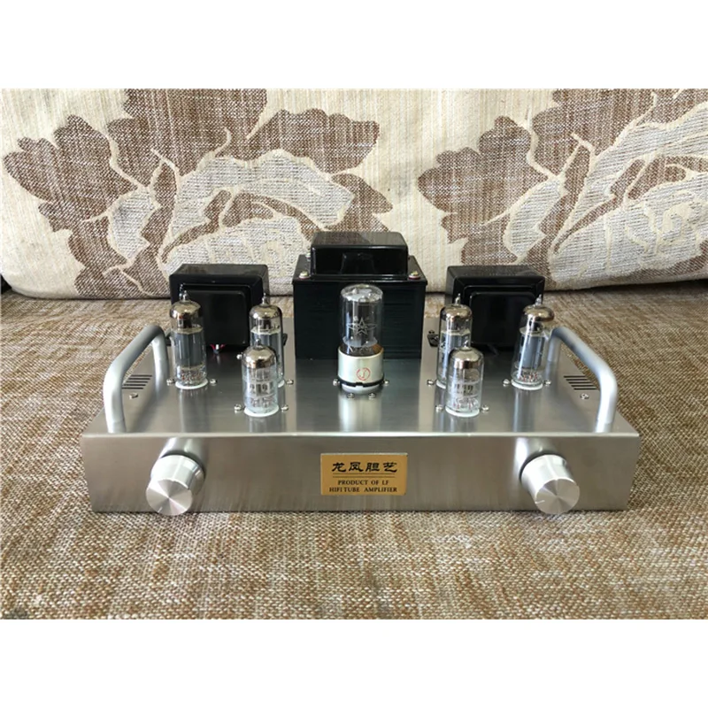 Lyele Audio 6n2 6p1 Vacuum Tube Amplifier Push-Pull Amplifier Diy Kit Class A Tube Amp 8W+8W Vu Meter Bluetooth 5.0 Hifi Amp