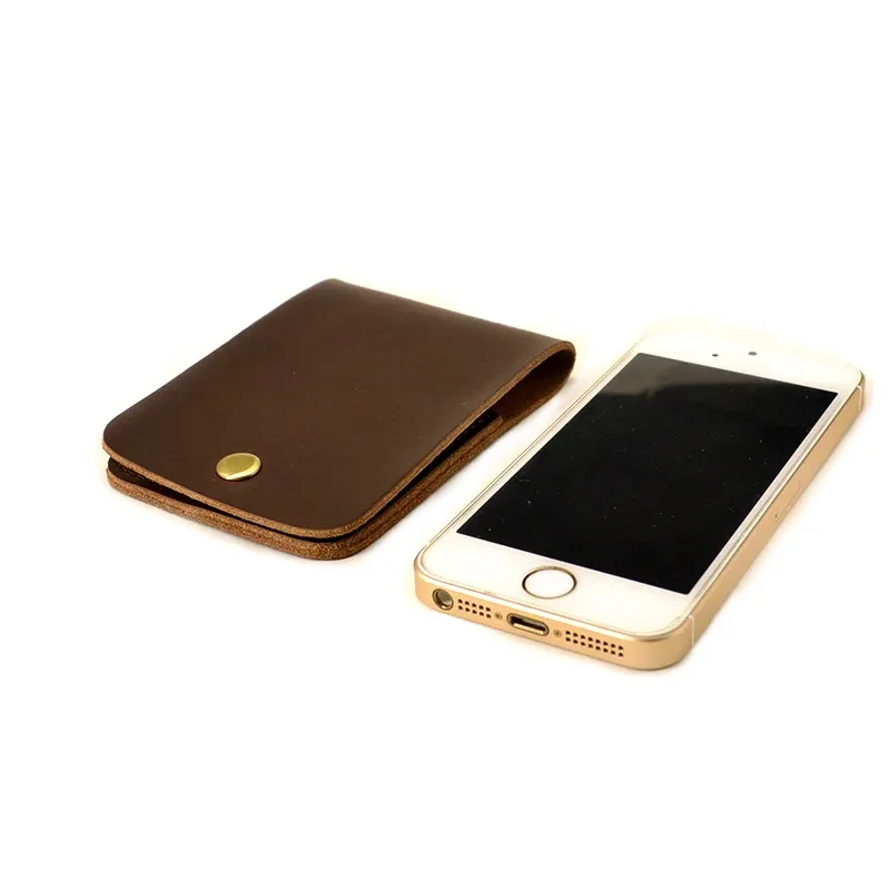Handmade Personalized Credit Card Holders Leather Credit Card Holder Man Business Cardholder Wallet Porte Carte Case Protect