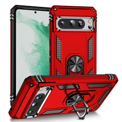 Rugged Drop-Proof Protective Case with Kickstand for Pixel 4XL (Red)