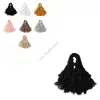 M7DD Fashion Long Scarf Soft Breathable Viscose Multiuse Shawl For Adult Women Girl