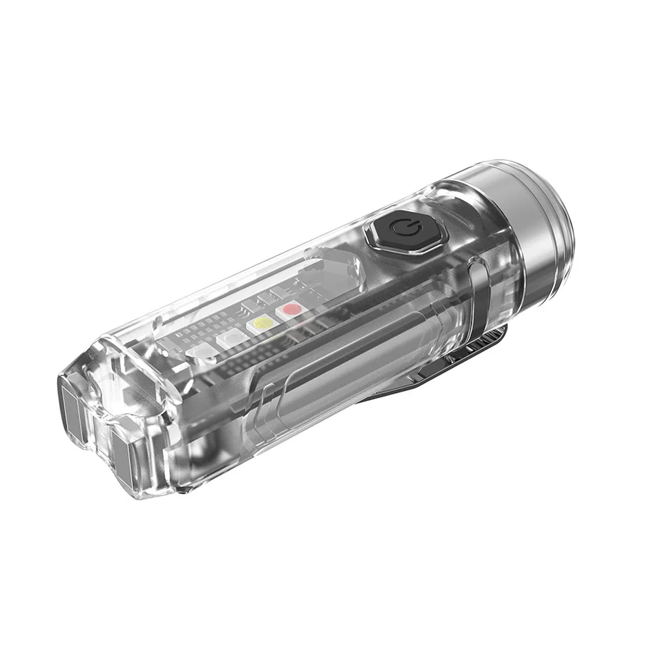 Mini Torcia EDC Portachiavi 1000 Lumen Con Luce UV E Magnete - Ricaricabile, 8 Modalità, Impermeabile IPX6, Per Campeggio E Avventura