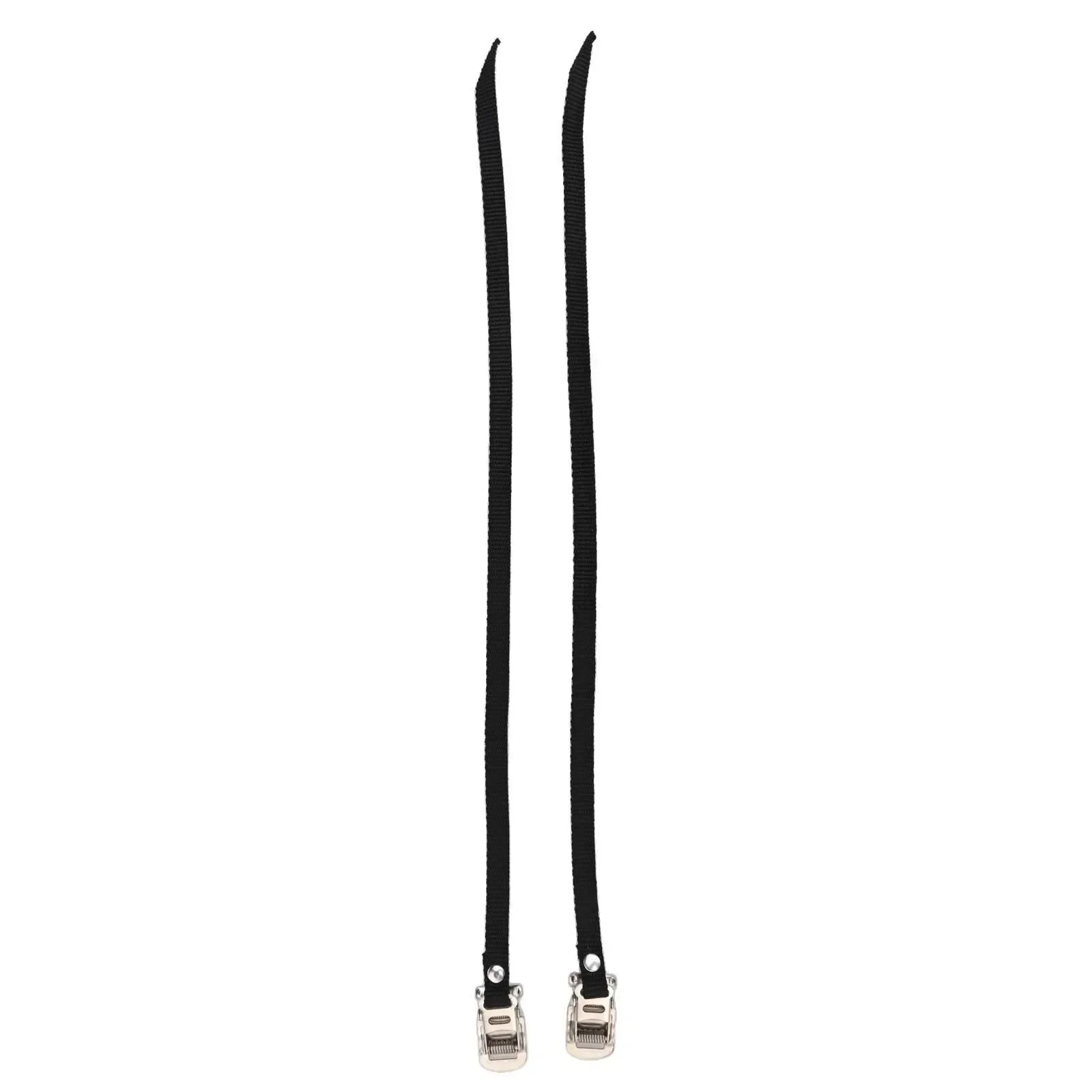 Bicycle Pedal Strap 2PCS Bike Pedal Toe Straps Adjustable Metal Buckle Clip Straps Fitness Part