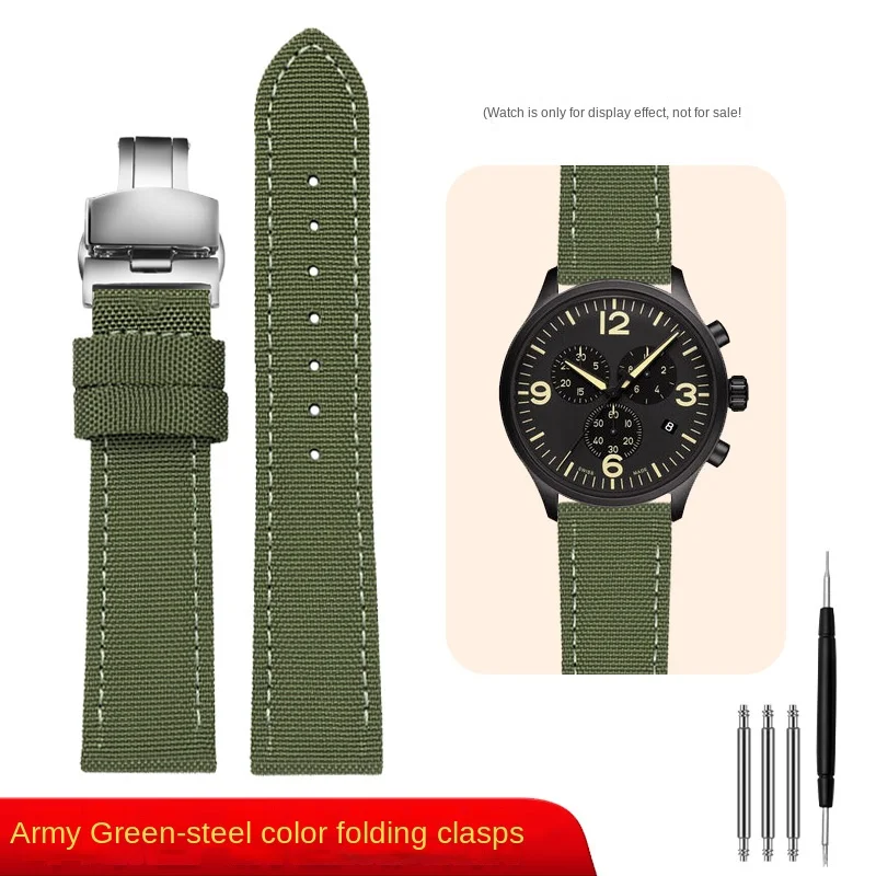 Versatile Nylon Leather Waterproof Canvas Wristband