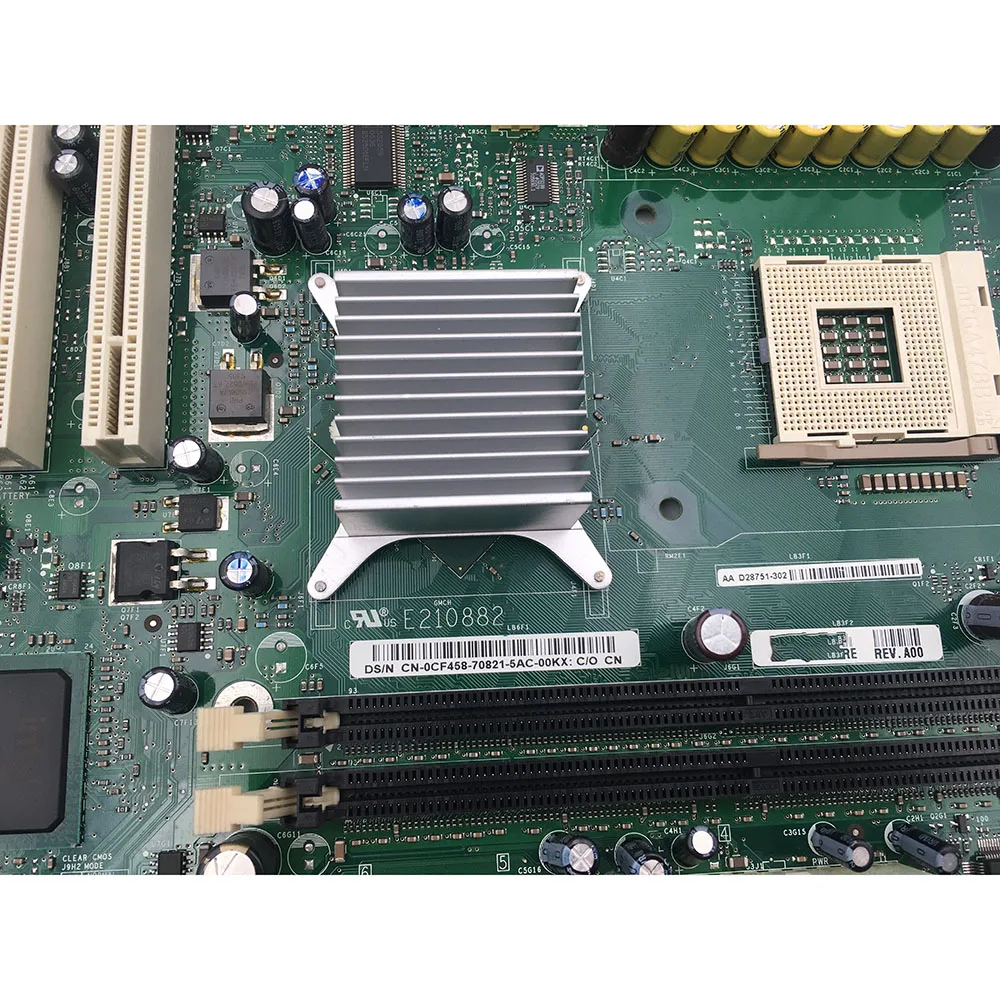 Desktop PC Motherboard For DELL Dimension1100 3000 865 E210882 CF458 0CF458 CN-0CF458 LGA478 Mainboard 6 Desktop PC Motherboard For DELL Dimension1100 3000 865 E210882 CF458 0CF458 CN-0CF458 LGA478 Mainboard - Image 4