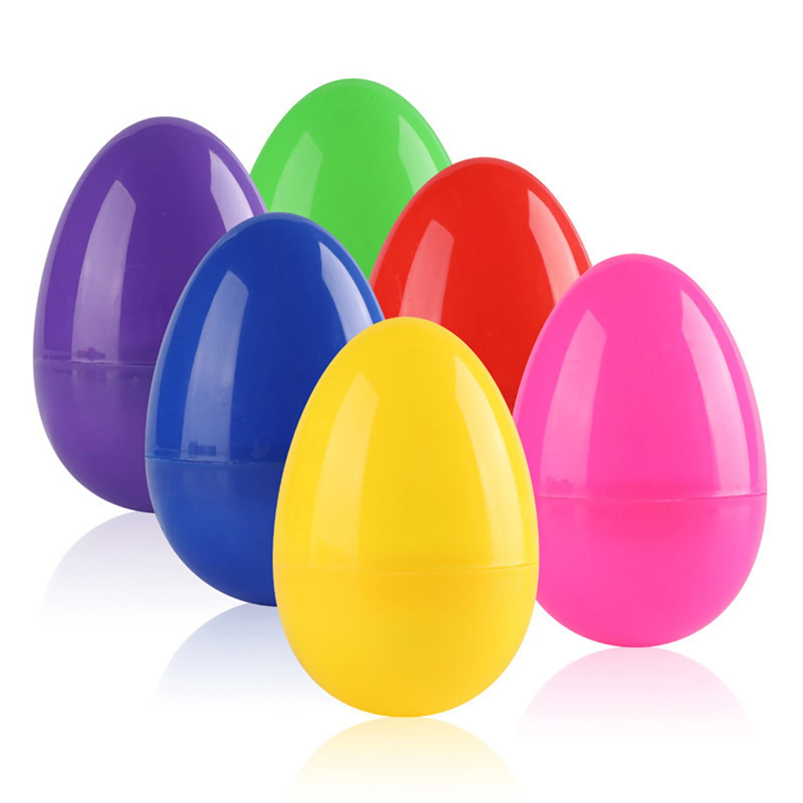 

12pcs Colorful Easter Eggs Children's Handmade Diy Plastic Egg Shell