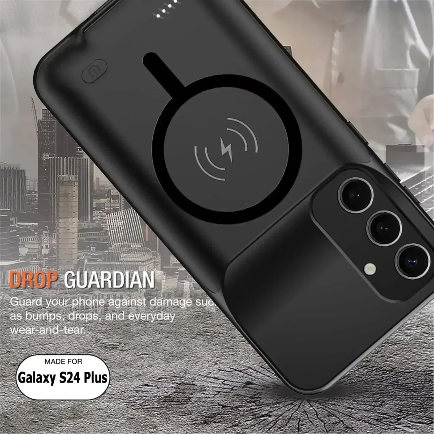 10000Mah New Wireless Charger Power Bank for Samsung Galaxy S25 Ultra S24 Plus A36 A56 S22 S23 Battery Case Bank for Magsafe 3