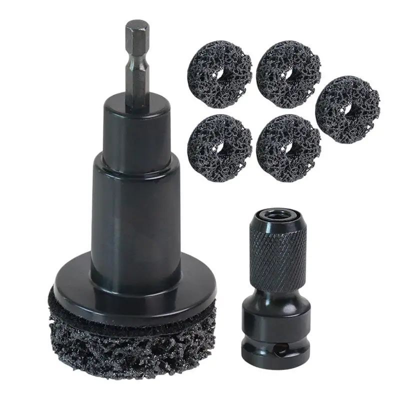 car Wheel Hub Grinder Rust Grinding Removal Tool auto Wheel Hub Brush Brake Grinding Cleaner Kit Rust Remover Polishing Tool