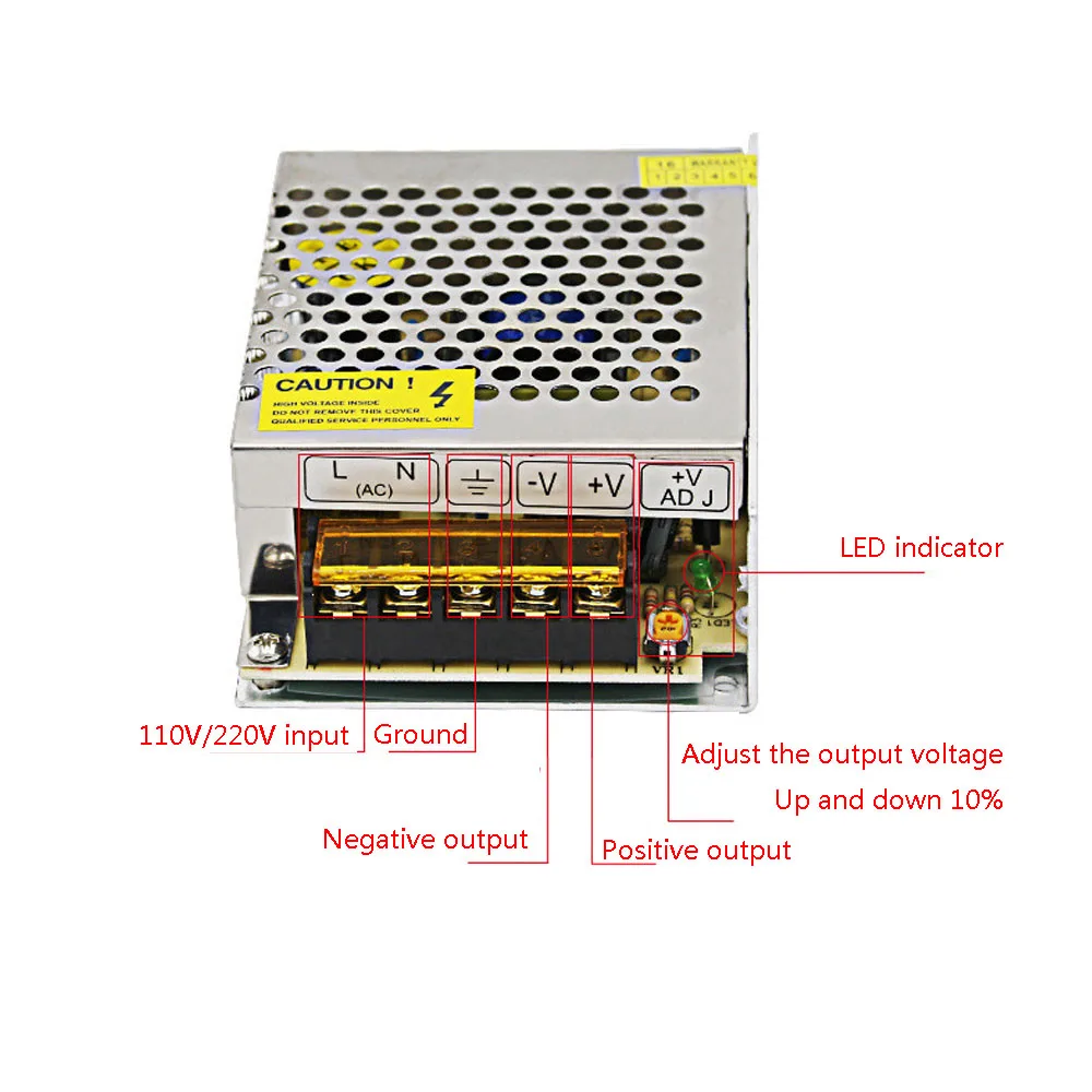 Lighting Transformer DC 5V/12V/24V/36V/48V Switch Power Supply Adapter LED Strip Driver Lamp 60W 100W 150W 200W 300W 400W 500W