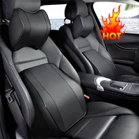 Car Neck Headrest Pillow Support Cushion Car Breathable Memory Foam Slow Rebound Guard Car Lumbar Pillow Car Accessories 1