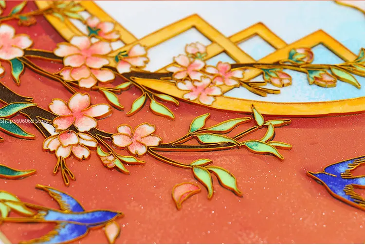 5d Filigree Enamel Diy Material Kit Forbidden City Spring Cloisonne Stress  Relief Decorative Painting Cat Desktop Ornaments - Figurines & Miniatures -  AliExpress