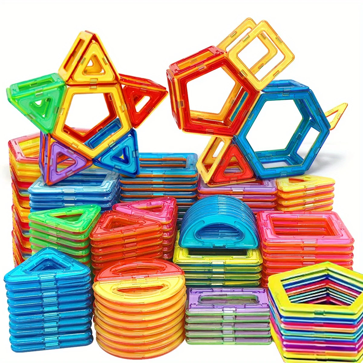 ชุดของเล่นสร้างสรรค์แม่เหล็กขนาดใหญ่ ของเล่นตัวต่อ เหมาะสำหรับวัยรุ่นเพื่อพัฒนาทักษะการประสานงาน และเป็นของขวัญวันเกิด 1