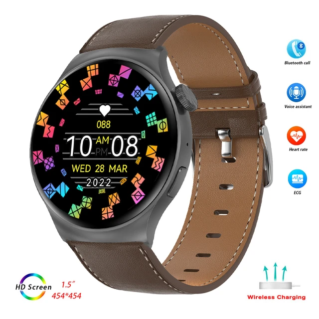 DT4-Montre Connectée Mate pour Homme et Femme, Bluetooth, Appel, NDavid,  Boussole, dehors, Numérique, Poignet, Fitness