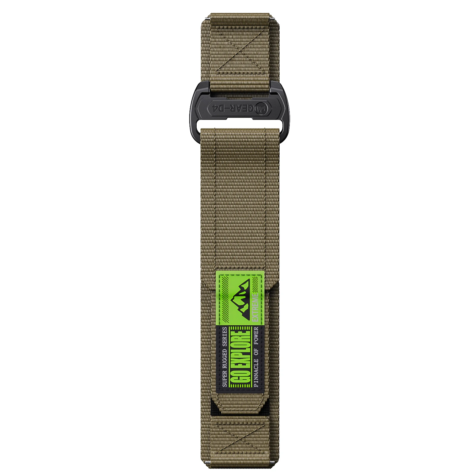Outdoor Nylon Velcro Woven Wristband Watch Strap - Adjustable 20mm/22mm Band