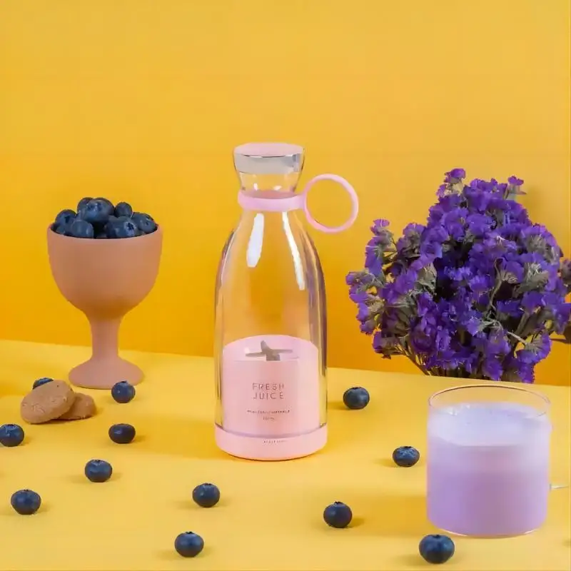 Portable Rechargeable juicer blender wireless mixer fresh juice 350ml 5