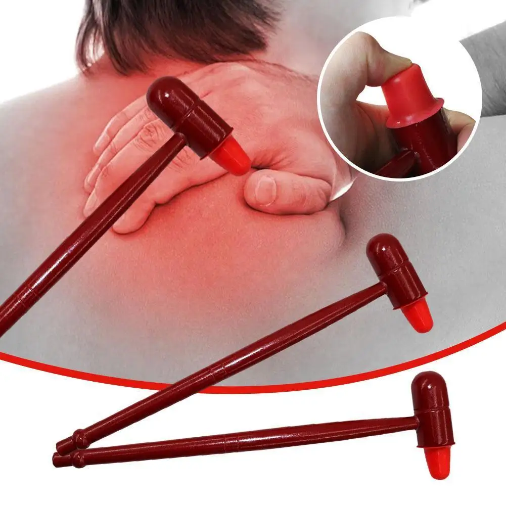 

Massage Solid Wood Massage Hammer Knock Back Hammer Hammer Stick Relax Rubber M1Z5