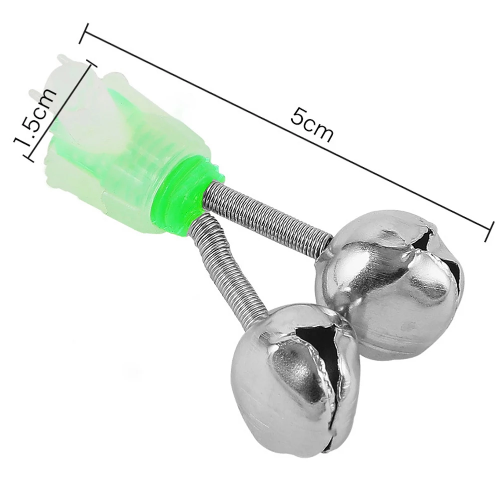 20-1PCS Fish Bite Alarm Twin Spiral Bells Fishing Indicator Bait Alarm Outdoor Night Fishing Alarm Bell Fishing Equipment 6