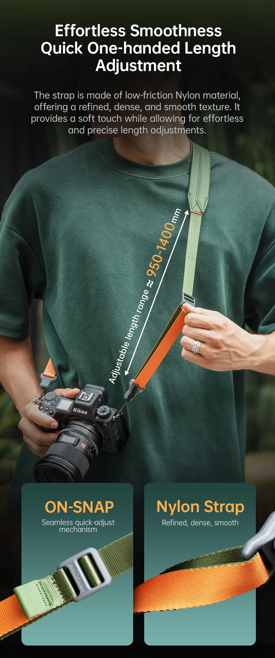 Quick Magnetic Buckle Shoulder Strap Camera Strap for Entry-level DSLRs Mirrorle