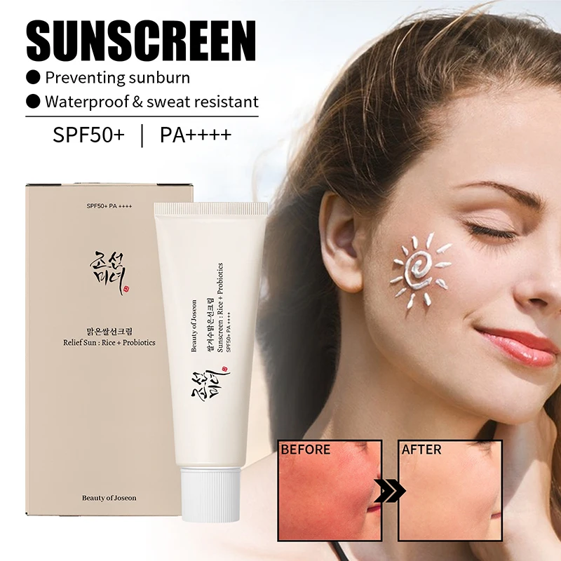 Whitening Sunscreen Refreshing Moisturizing Non Stick To Hands Anti UV Skin Facial Makeup Sunscreen Waterproof And Anti Sweat images - 6