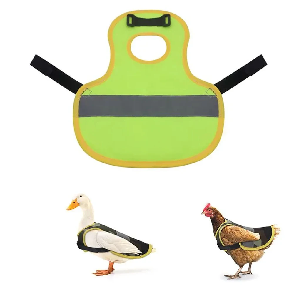 New Chicken Duck Goose Reflective Tank Top Harness Pet Night Protective Clothing, Warm Waterproof and Wear Resistant Adjustable