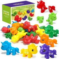 Unicorn Matching Learning Toy, Montessori Double-Sided Match Letter  Fine Preschool Educational Learning Toys for Kid Toddlers 1