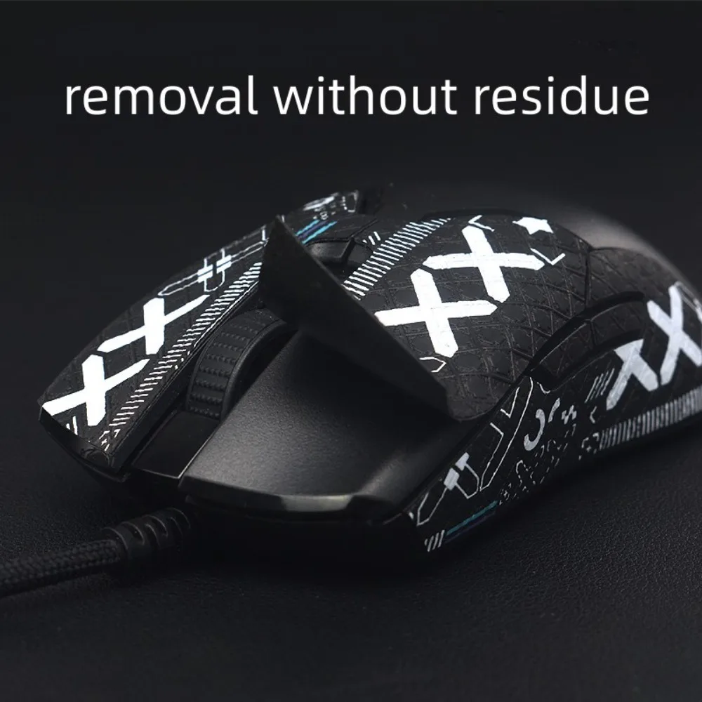 Mouse Anti Slip Sticker Sweat Absorption Mouse Protective Sticker Wear Resistant Antiskid Mouse Print Stickers for RAZER DEATHADDER V3 PRO/VIPER V2 PRO