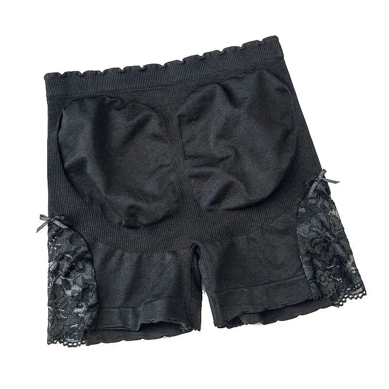 Women safety pants High-Waisted Lace To Lift The Buttocks Breathable Women's Safety Pants Belly Lifting Buttocks Anti-Wandering Bottoming Shorts