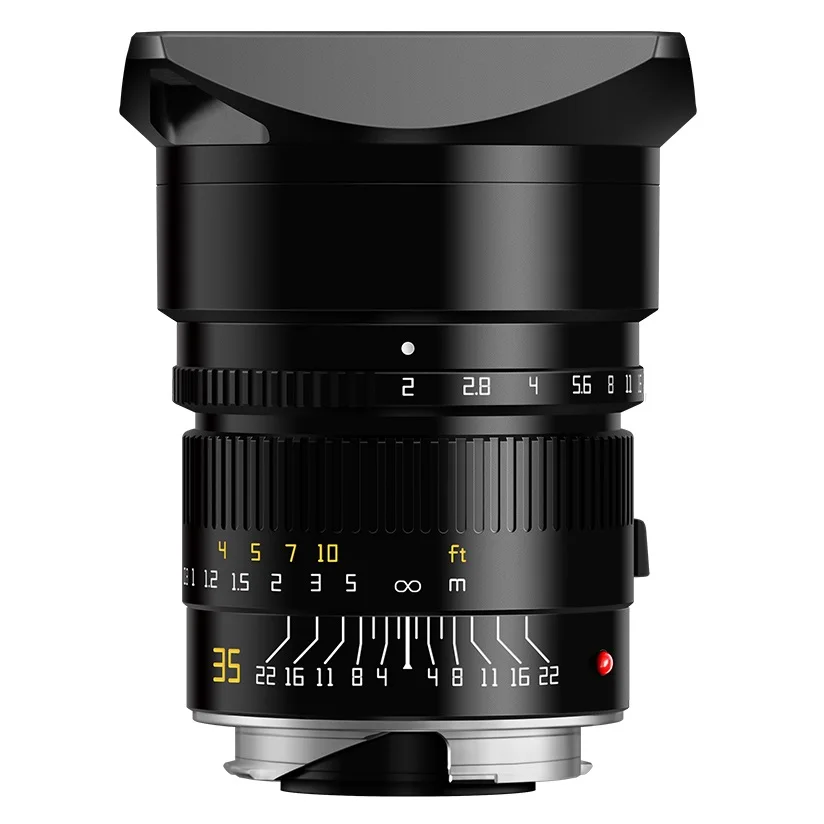 Ttartisan Apo-M 35Mm F2 Asph Full Frame Obiettivo Della Fotocamera Con Messa A Fuoco Manuale Supporto Leica M Ad Ampia Apertura Per Obiettivo Apo Per 