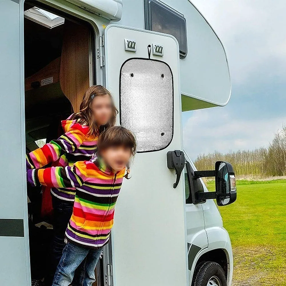 

RV Door Cover Shade Cover Sun Visors Roof Covers UV Protection Window Sunshield For Trailer Travel Motorhome Camper 40*60cm