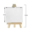 2 Sets Mini Canvas Panel Wooden Easel Sketch Pad Settings For Painting Crafts Drawing Decoration Gift Art Supplies 2