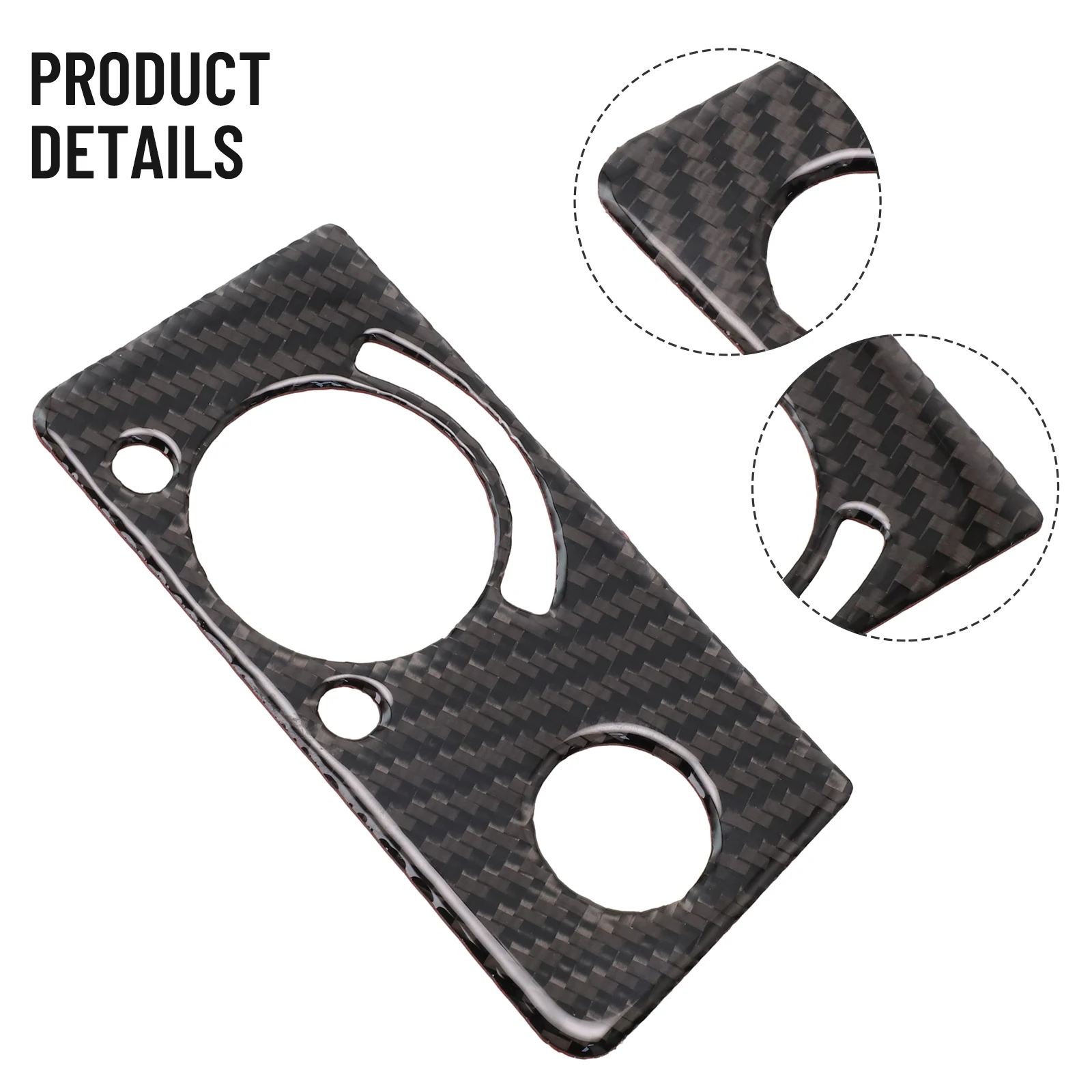 

For Mercedes E-Class W211 Panel Cover Accessories Black Decor Headlight Interior Real Carbon Fiber Replacement