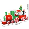Christmas Decoration Inflatable Train Santa Claus Snowman Length 8.8ft Inflatable Toys with LED Lights Outdoor Garden Ornament 6