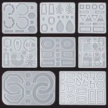 

Silicone Earring Mold Earring Resin Mold Jewelry Making Casting Tools Earring Hooks for Craft DIY Charms Pendant Earring Making