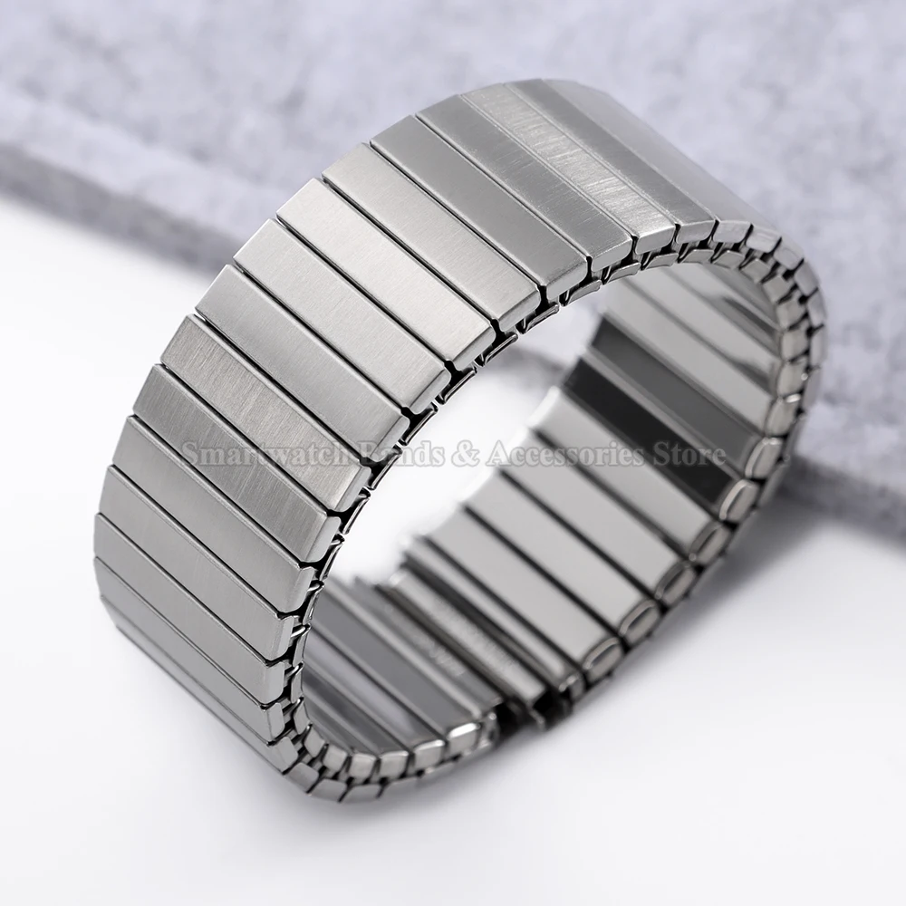 Universal Stainless Steel Expansion Stretch Watch Band - Metal Elastic Wrist Bracelet