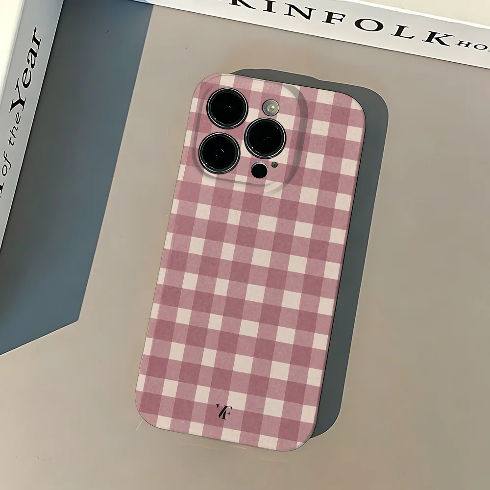 Vibrant Checkered Glossy Phone Case - Hard PC Cover
