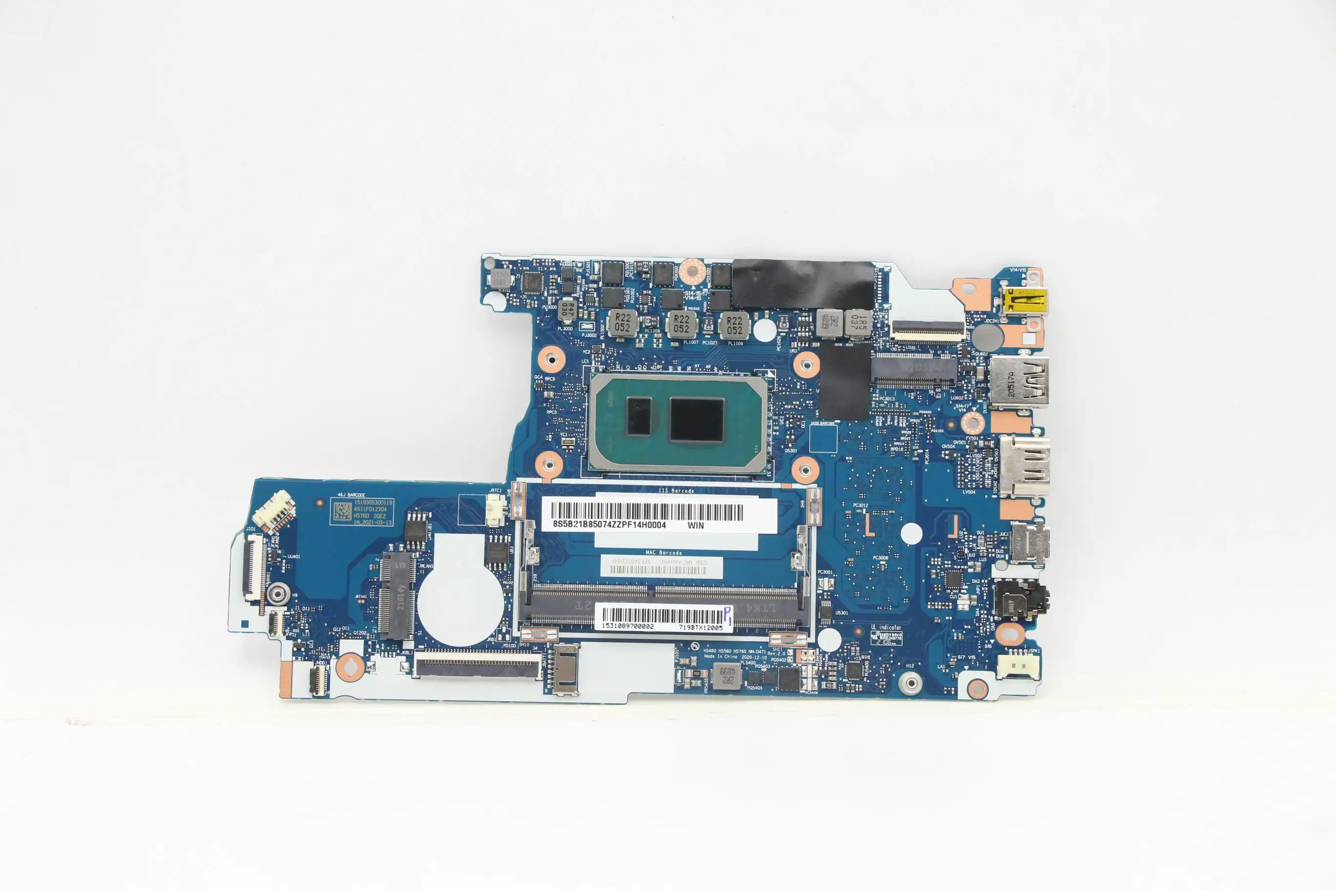 

SN NM-D471 FRU PN 5B21B85074 CPU 6305 UMA D4G Model Number Multiple optional replacement IdeaPad 3-17ITL6 Laptop motherboard