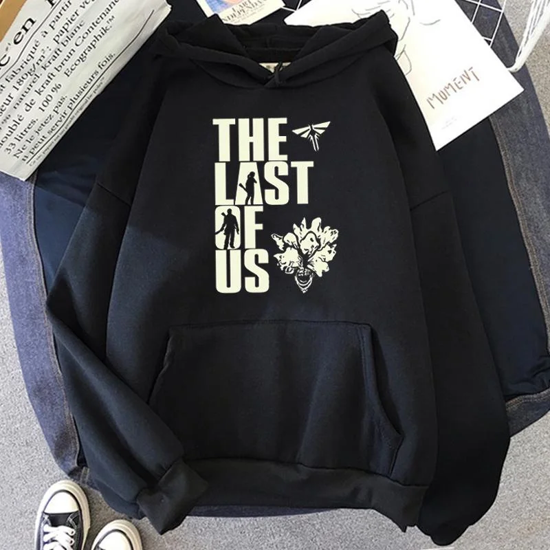 

New Game The L-Lasts of Us Pattern Print Hoodie Men and Women's Casual Personality Loose Sweatshirt Pullover Sweatshirts