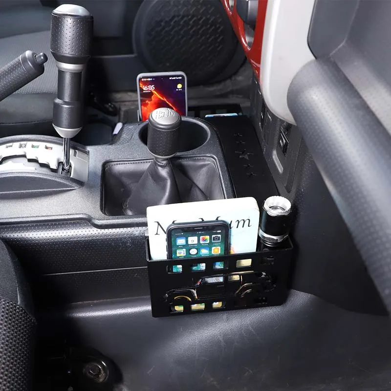 

Для Toyota FJ Cruiser 07-21, Автомобильный Центральный стеллаж для хранения с обеих сторон, многофункциональная корзина для хранения, автомобильные аксессуары