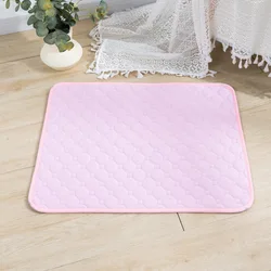 Washable Reusable Anti-Slip Dog Pee Pad for Pet Training and Car Seat Protection (Pink)