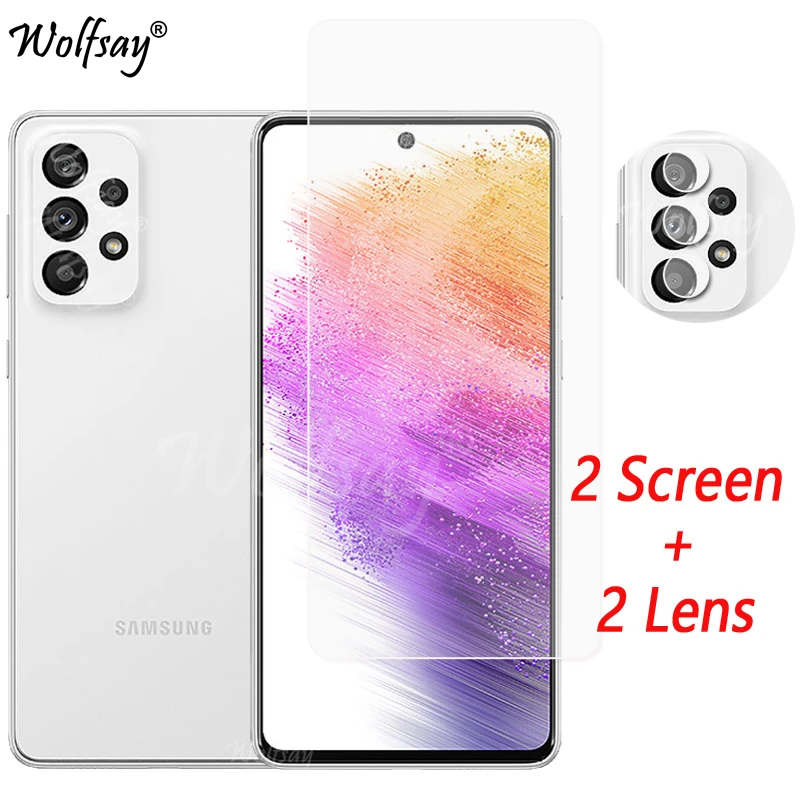 Obiettivo Della Fotocamera Per Samsung Galaxy A73 5G Protezione Dello Schermo In Vetro Temperato Samsung A73 A53 A33 Vetro Della Fotocamera Per Samsun