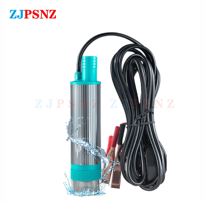 38mm 12V 24V Portable Mini submersible electric pump For Pumping Diesel Oil Water Transfer Pump Camping Fishing 30L/min