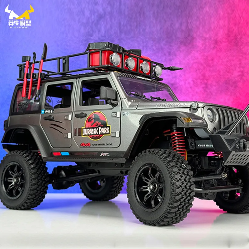 New upgrade MN128 4wd Off-road vehicle JP Dinosaur version adds mood piece upgradable metal parts New Year gift 2