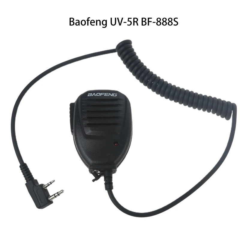 2 핀 숄더 마이크 스피커 양방향 라디오 BAOFENG BF-888S BF-888 BF-777 BF-658 BF-668 BF-530 무전기 X6HA