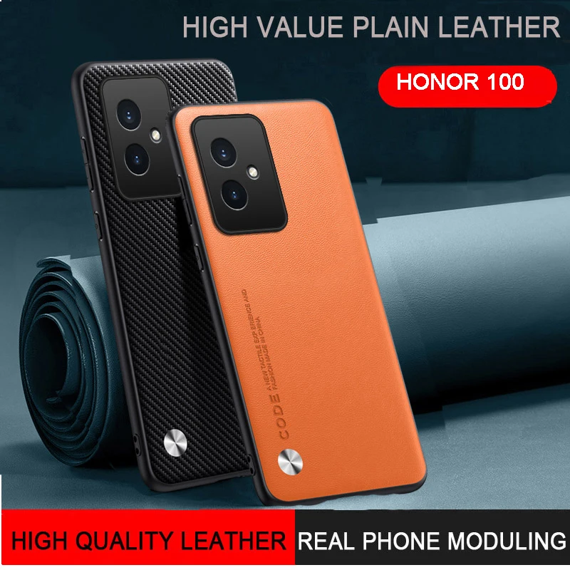 

Однотонный кожаный чехол для Honor 100, однотонный противоударный чехол из ТПУ для телефона Honor 100 Pro/Honor 90 90 Pro/Honor 80 80 Pro 80 GT