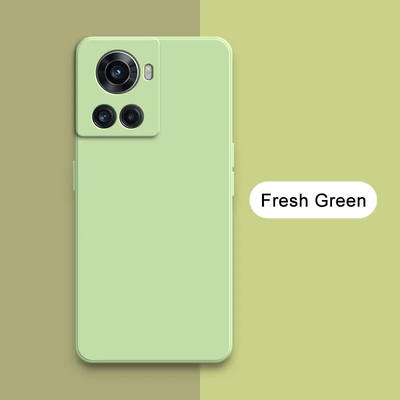 Premium Square Liquid Silicone Back Cover - Soft Waterproof Phone Case