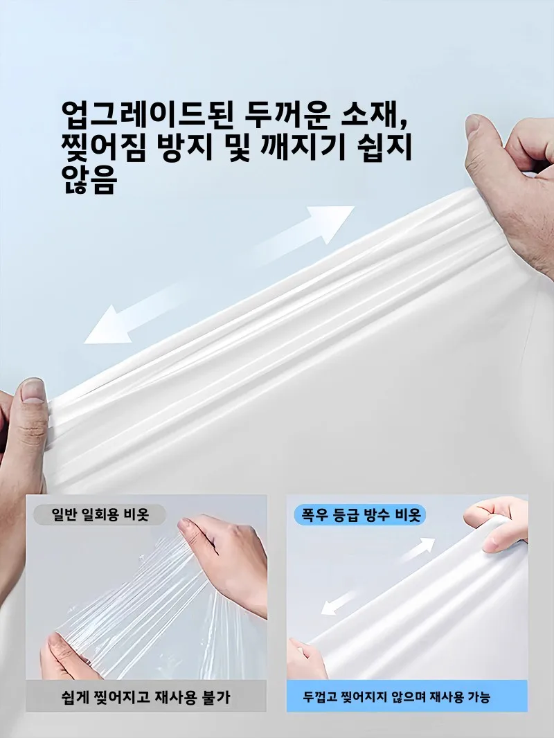 새로운 긴 기장의 두꺼운 성인용 우비 휴대용 일체형 하이킹 여행 야외 활동 유니섹스 등산 우비 폭우에도 견디는 우비