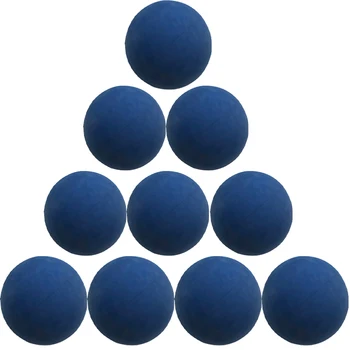 10Pcs 5.5cm Racquet Ball Squash Low Speed Rubber Hollow Balls Training Competition Ball 5mm High Elasticity Bouncing Balls