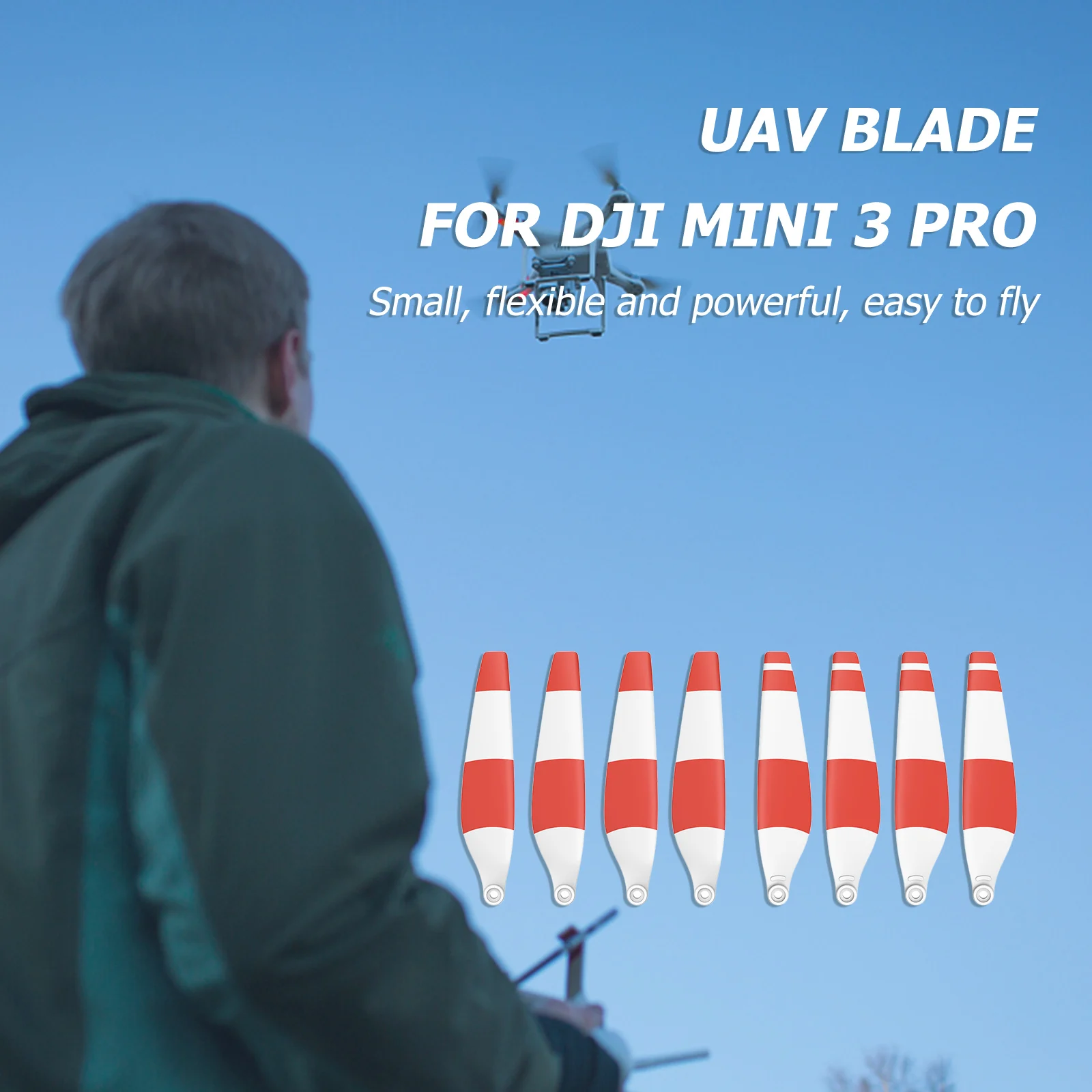Emballage du lot de 4 hélices de drone DJI, pales de rechange pour Mavic Phantom Inspire.